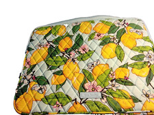 Custodia per computer Vera Bradley cotone per laptop Lemon Grove nuova vendita al dettaglio $ 59 