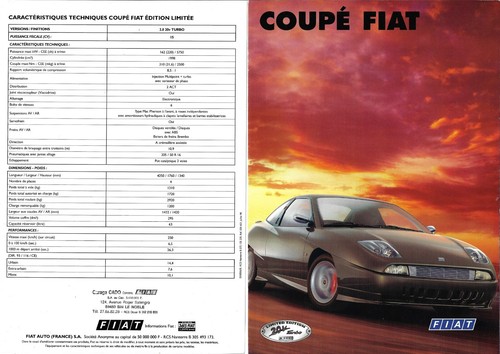 Fiat coupè 20v - 20v, edition