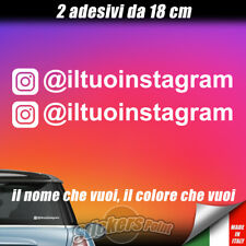 2 Adesivi INSTAGRAM - IL TUO