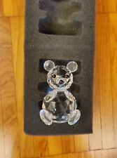 Swarovski Orsetto Silver Crystal Nuovo Raro Fuori Produzione