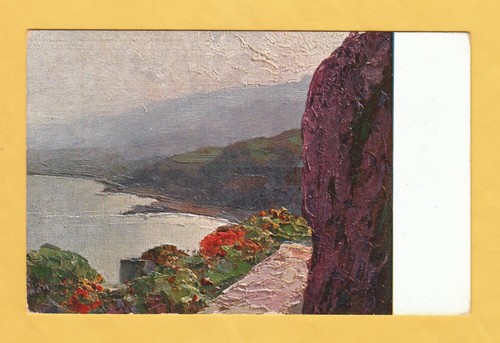 Cartolina illustrata taormina - illustrata,