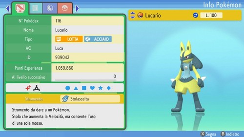Lucario shiny 6iv - lucario, ready