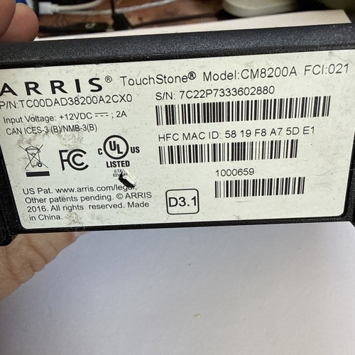 Arris touchstone cm8200a - touchstone,