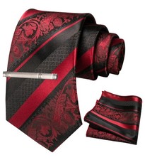 JEMYGINS Cravatta Uomo Ricamo