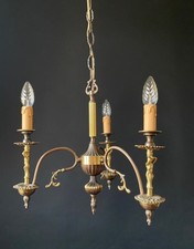 Lampadario francese in ottone