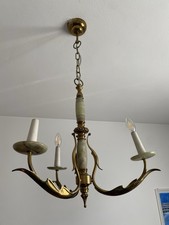 Lampadario Ottone Tre Luci