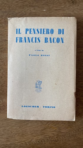 Pensiero francis bacon - il,