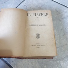 GABRIELE D'ANNUNZIO - IL PIACERE - QUINTA EDIZIONE - MILANO - TREVES 1889