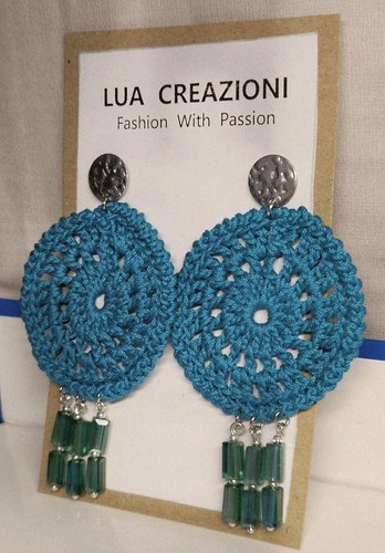 Orecchini pizzo fatti a - in,