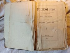 ANTICO LIBRO ( 1869  !! ) : ' I PROMESSI SPOSI  '  !! ( EDIZ. FRATELLI RECHIEDEI