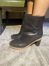 tronchetti donna Marni  Nero Con Plateau  In Legno 