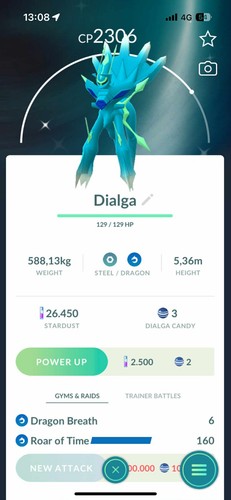 Pokémon shiny dialga - go,
