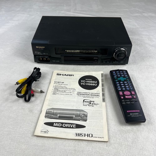 Sharp vcr h986 teste - sharp,