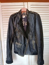 Women genuine leather jacket - women's,