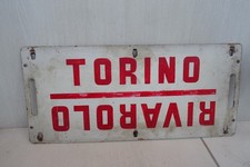 insegna smaltata treno FS