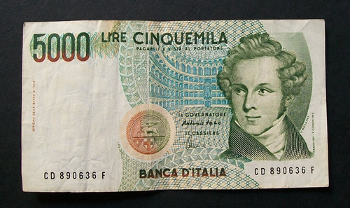 5000 lire vincenzo - vincenzo, bellini