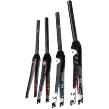 Forcella anteriore 700C bici corsa strada completa fibra di carbonio pista ingranaggio fisso forcella rigida 