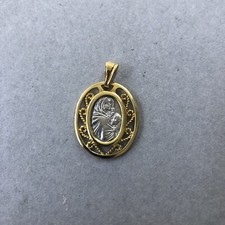 ciondolo oro 18 kt Madonna con Bambino