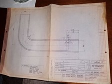 De Tomaso 1998 . DISEGNO TECNICO ORIGINALE  De Tomaso Guarà  (copia da lucido ) 
