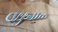 ALFA ROMEO ALFETTA LOGO EMBLEMA Placca STEMMA SCRITTA Originale D'epoca Maggi MI