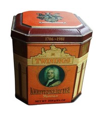 TWINING 275 ANNIVERSARIO TEA SCATOLA IN LATTA OTTAGONALE