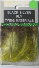 BLACK SILVER FLY  GROUSE piume