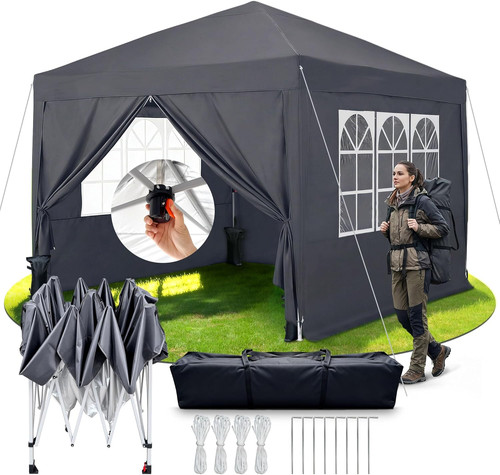 3x3m gazebo pieghevole pop - 3x3m, up