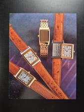 1989 Jaeger LeCoultre Reverso - Stampa da Magazine Originale Vintage