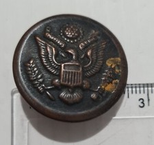 Bottone Giacca Uniforme Militare Esercito U.S.A. Stati Uniti  WWI NEWARN N.J.
