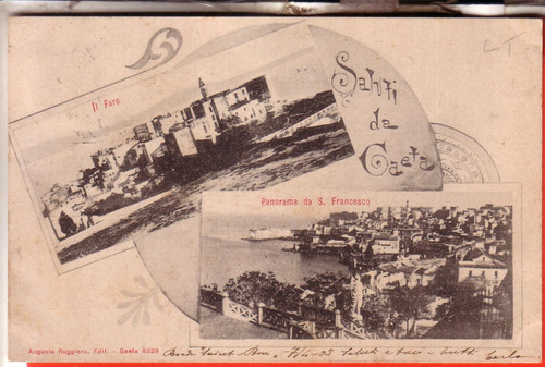 Cartolina gaeta fp viaggiata - gaeta,