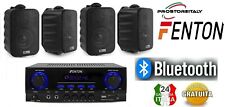 IMPIANTO AUDIO FILODIFFUSIONE K3 LOCALI 100Watt+4 Altoparlanti +Bluetooth