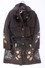 ✅ Desigual cappotto per le signore taglia 40, M buono come nuovo con cintura ✅