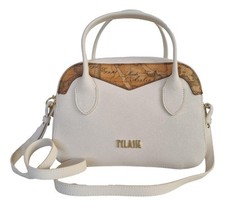 Alviero Martini 1° classe borsa bauletto a mano + tracolla avorio LGZ539407