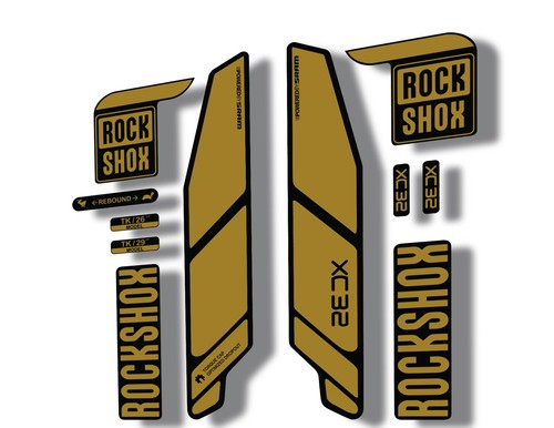 Adesivo rock shox xc32 2014 - rock,