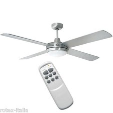 Ventilatore soffitto parete DCG 4 pale luce lampada VECRD40TL telecomando Rotex