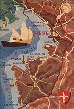 🧧🧧 Cartolina Trieste - Il Territorio Libero di Trieste - FG/NV 1952