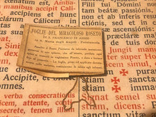 RARO LOTTO RELIQUIE San Francesco: N.1 foglie roseto miracoloso e N.3 medaglie!