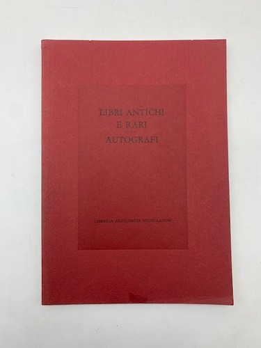 Libri antichi rari - e,