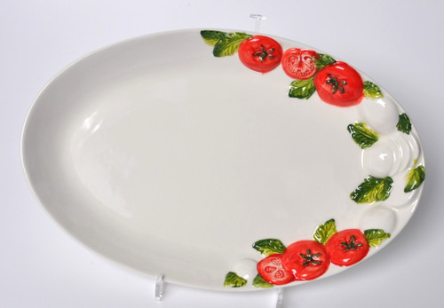 Piatto ceramica bassano ovale - ceramica,
