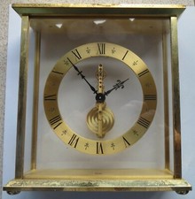 JAEGER LECOULTRE  8 DAY "BAGUETTE" SKELETON MANTEL CLOCK RUNNING CONDITION