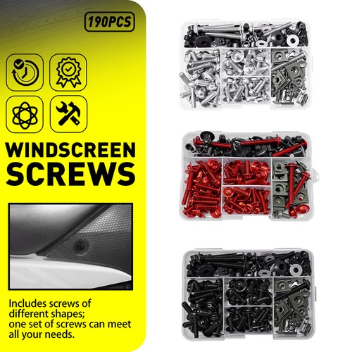 190pcs fairing bolts bodywork - 190pcs,