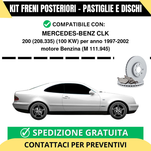 Kit freni posteriori per - kit,