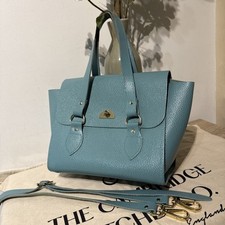 Borsa a tracolla Cambridge Satchel The Small Emily Lagoon in pelle grana celtica