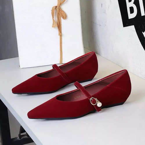 Scarpe basse donna rosso - scarpe, vino