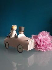 "Jullar" Statuetta Decorativa "Sposi in Auto", "Matrimonio felice", metallo.