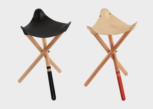Sgabello pelle con - sgabello,