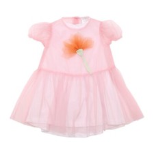 3016AR abito tulle bimba IL GUFO girl baby dress