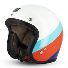 Casco GASOLINE bianco arancio