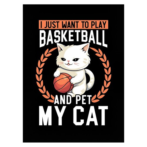 Poster carino gatto - di, e