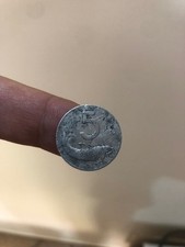 MONETA ITALIA DA 5 LIRE DEL 1952, RARA, DA RESTAURARE (DELFINO).